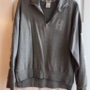 Victoria's Secret Gray Zip-Up Sweater